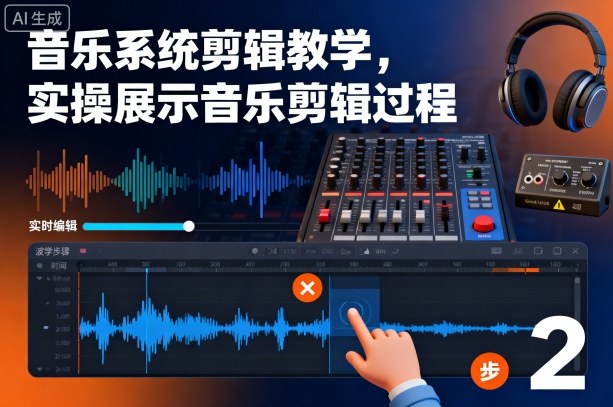 音乐系统剪辑教学，实操展示音乐剪辑过程-快名资源网