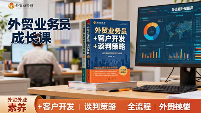 外贸业务员成长课：职业素养+客户开发+谈判策略、掌握全流程外贸技能-快名资源网