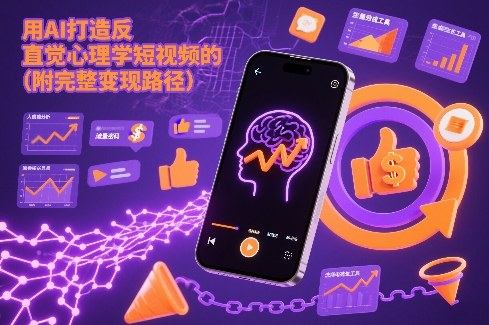 用AI打造“反直觉”心理学短视频的流量密码(附完整变现路径)-快名资源网