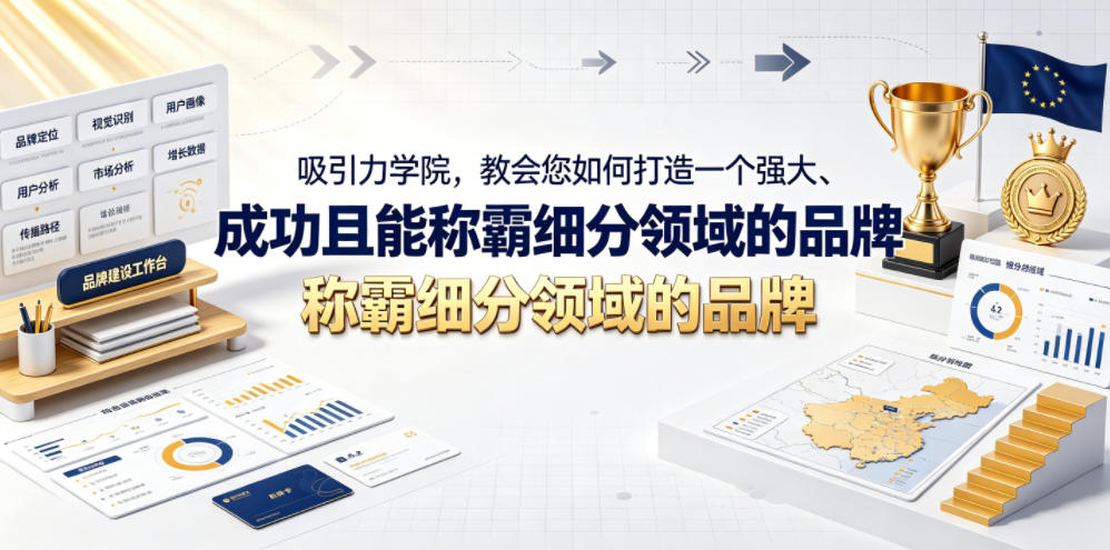吸引力学院，教会您如何打造一个强大、成功且能称霸细分领域的品牌！【原创双语字幕】-快名资源网