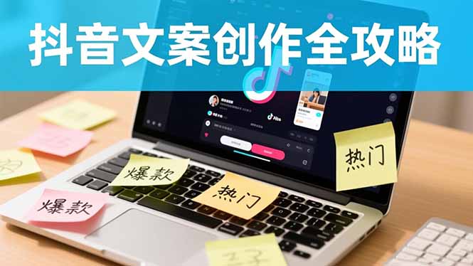 抖音文案创作全攻略：爆款标题九大绝招,100个模版直接套用,月入过万不是梦-快名资源网