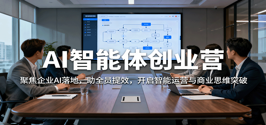 AI智能体创业营：聚焦企业AI落地，助全员提效，开启智能运营与商业思维突破-快名资源网