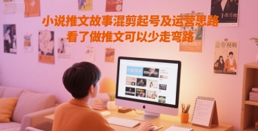 小说推文故事混剪起号及运营思路，看了做推文可以少走弯路-青虫资源网
