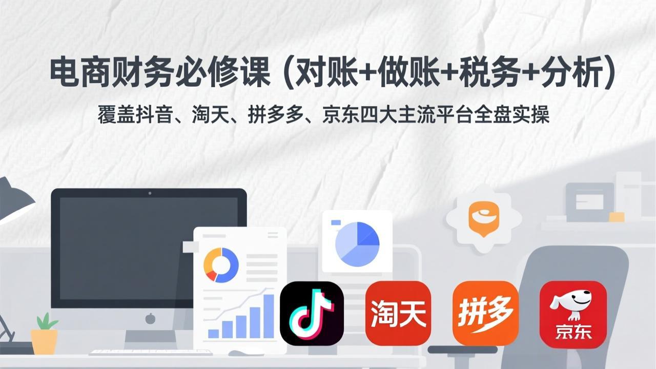 电商财务必修课(对账+做账+税务+分析-快名资源网