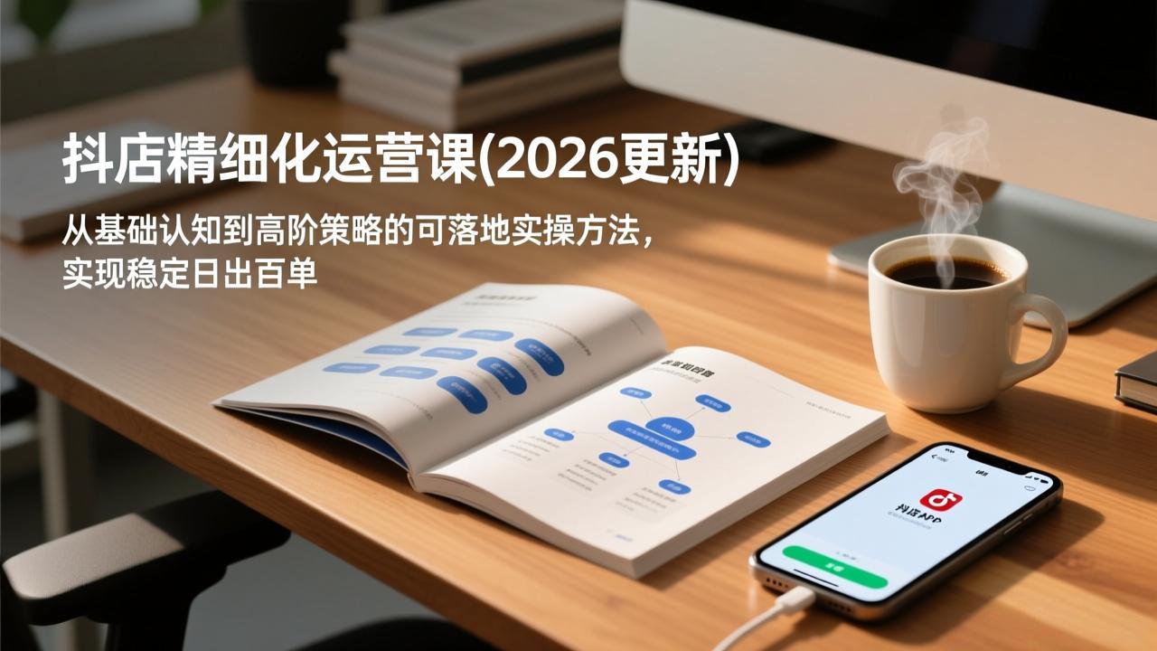 抖店精细化运营课(更新6月-快名资源网