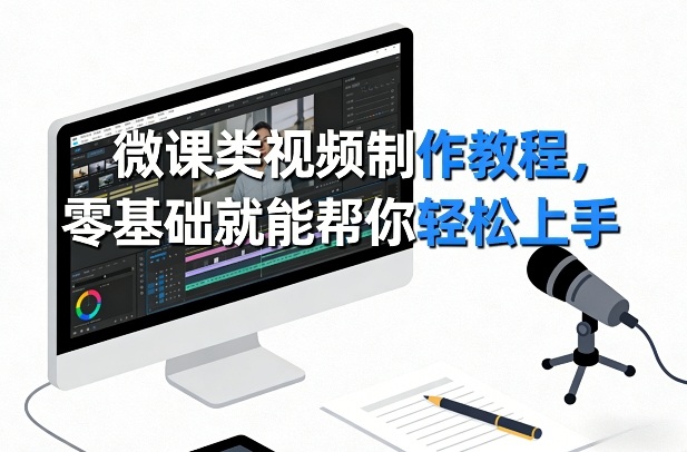 微课类视频制作教程，零基础就能帮你轻松上手-快名资源网