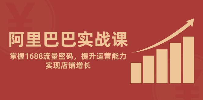 阿里巴巴实战课：掌握1688流量密码，提升运营能力，实现店铺增长-快名资源网