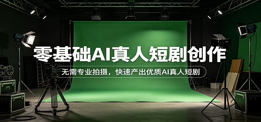 零基础AI真人短剧创作：无需专业拍摄，快速产出优质AI真人短剧-快名资源网