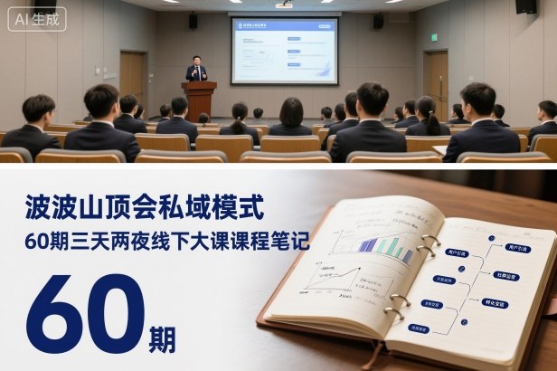 波波山顶会私域模式60期三天两夜线下大课课程笔记(文档)-快名资源网