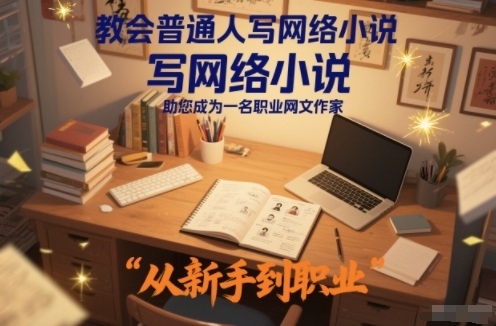 教会普通人写网络小说，助您成为一名职业网文作家-快名资源网