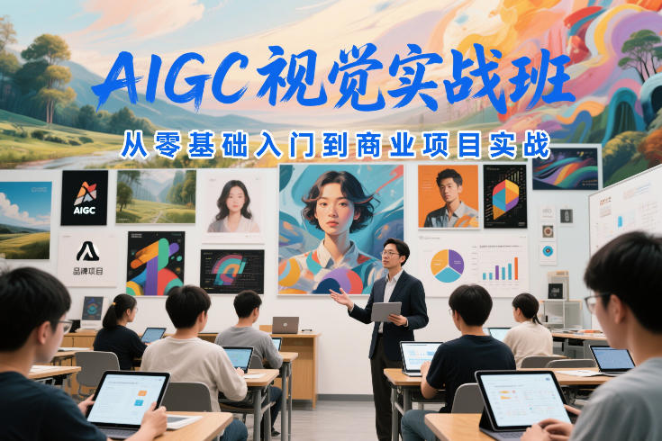 AIGC视觉实战班，从零基础入门到商业项目实战-快名资源网